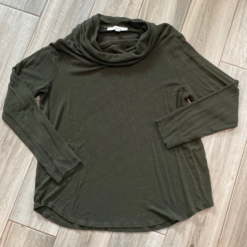 LOFT Long-sleeved Cowl Neck Shirt